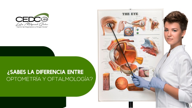 ¿SABES LA DIFERENCIA ENTRE OPTOMETRÍA Y OFTALMOLOGÍA?